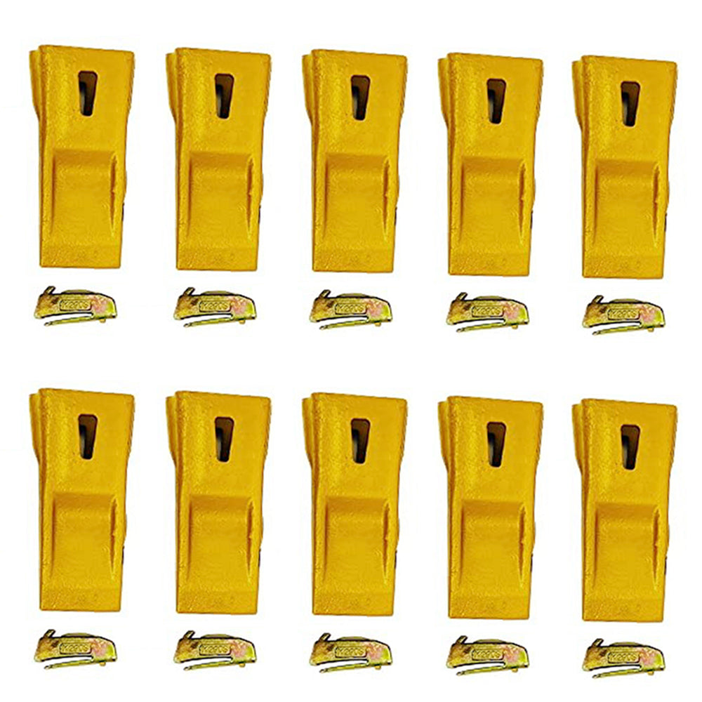 BDI Wear Parts Bucket Teeth X290 with K290S Flexpins Sharp Bucket Teeth Replacement - 10 Pack
