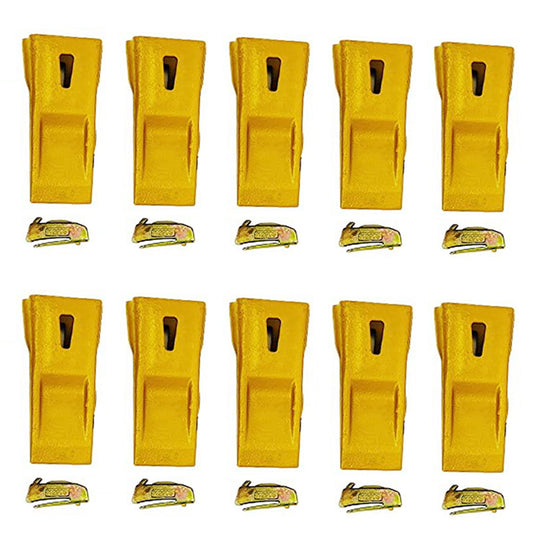 BDI Wear Parts Bucket Teeth X290 with K290S Flexpins Sharp Bucket Teeth Replacement - 10 Pack