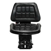 BDI Wear Parts Universal Adjustable Tractor Suspension Seat Waffle Style with Safety Belt,Tilt Fits for, Fits Forklift Riding Garden Lawn Mower John Deere Fiat Ford Kubota