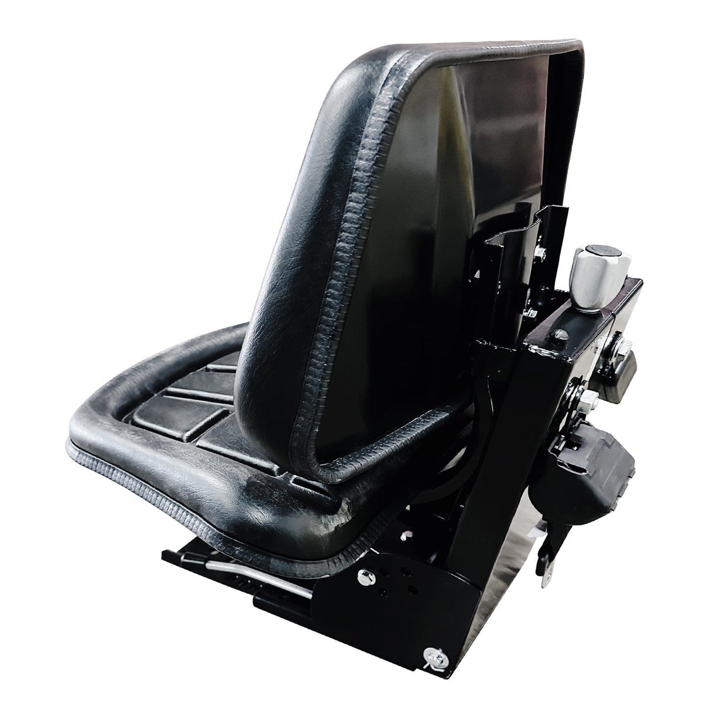 BDI Wear Parts Universal Adjustable Tractor Suspension Seat Waffle Style with Safety Belt,Tilt Fits for, Fits Forklift Riding Garden Lawn Mower John Deere Fiat Ford Kubota